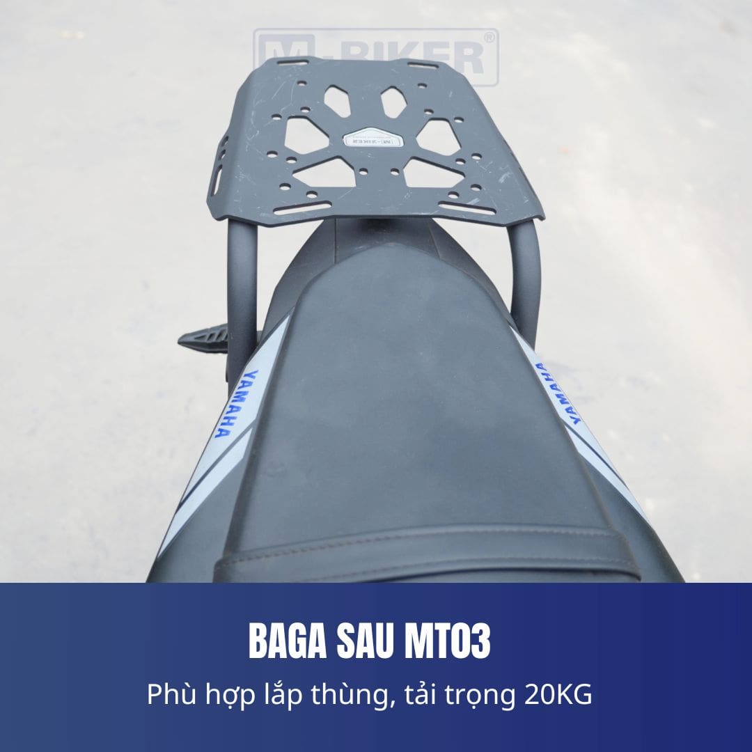Baga Sau Yamaha MT-03 Cảng Sau Gắn Thùng M-Biker 11 baga mT03 9