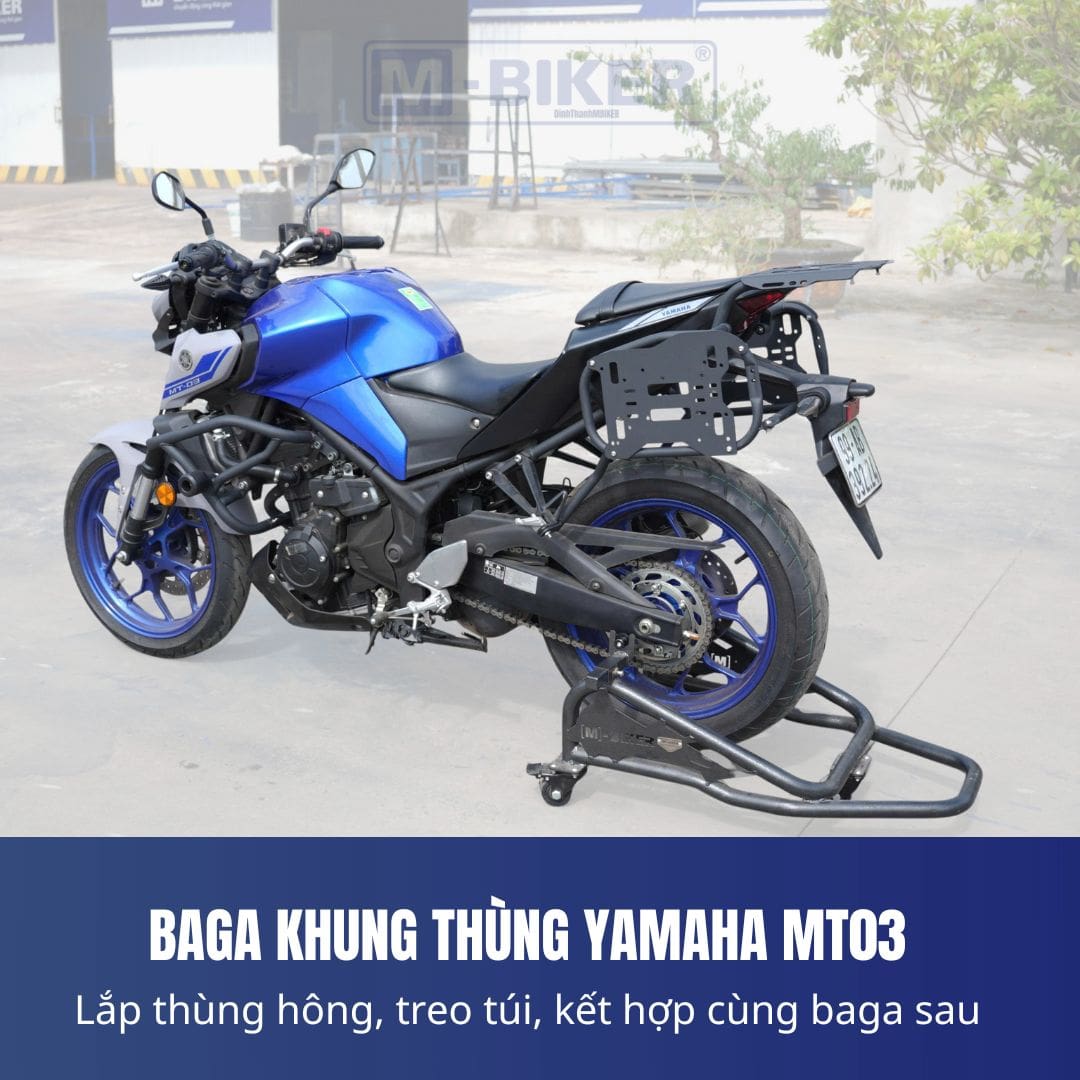 Baga Sau Yamaha MT-03 Cảng Sau Gắn Thùng M-Biker 14 baga sau yamaha MT03 1