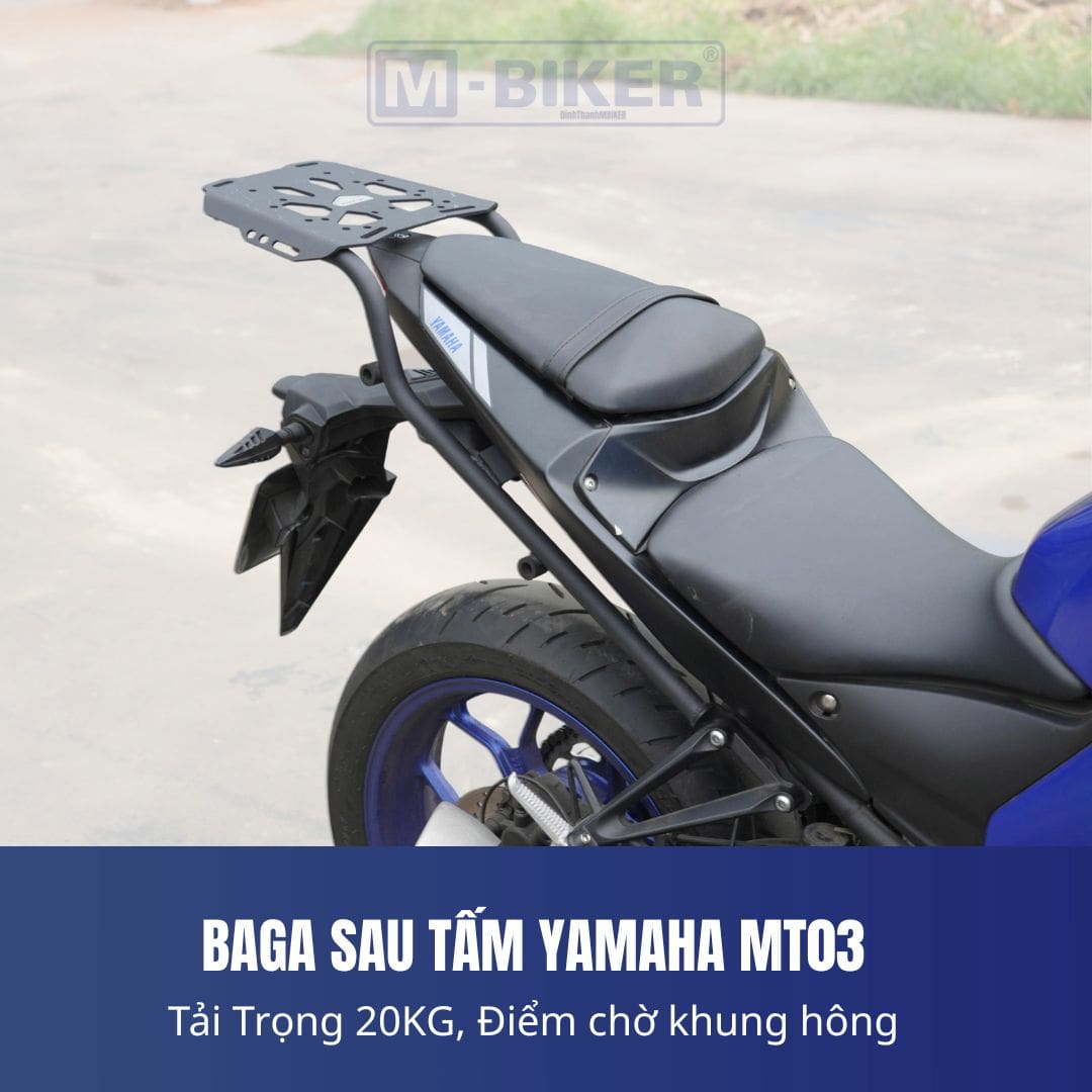 Baga Sau Yamaha MT-03 Cảng Sau Gắn Thùng M-Biker 23 baga sau yamaha MT03 10