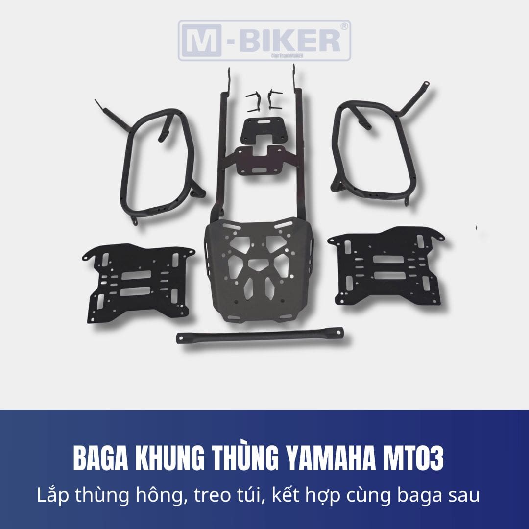 Baga Sau Yamaha MT-03 Cảng Sau Gắn Thùng M-Biker 27 baga sau yamaha MT03 14