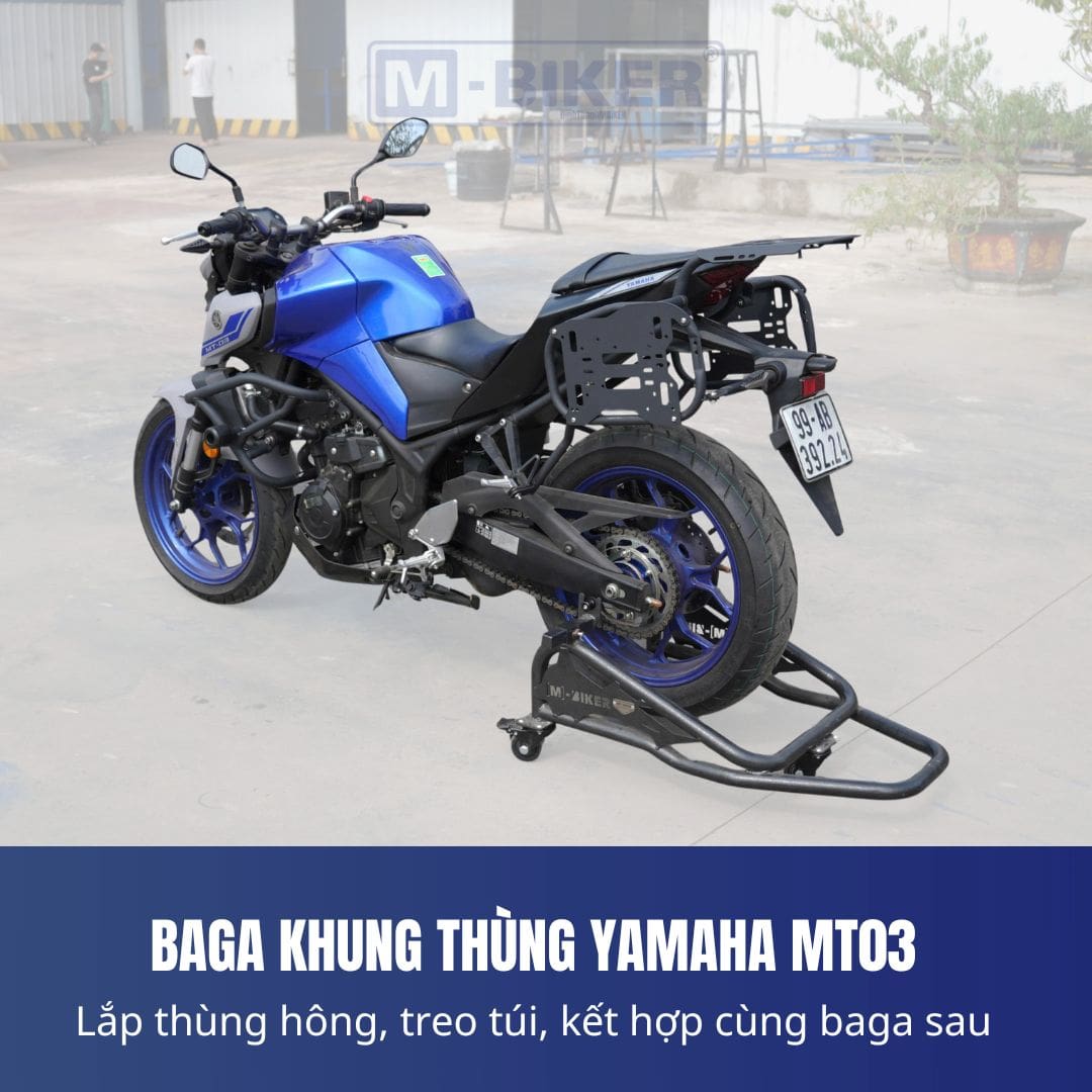 Baga Sau Yamaha MT-03 Cảng Sau Gắn Thùng M-Biker 28 baga sau yamaha MT03 15