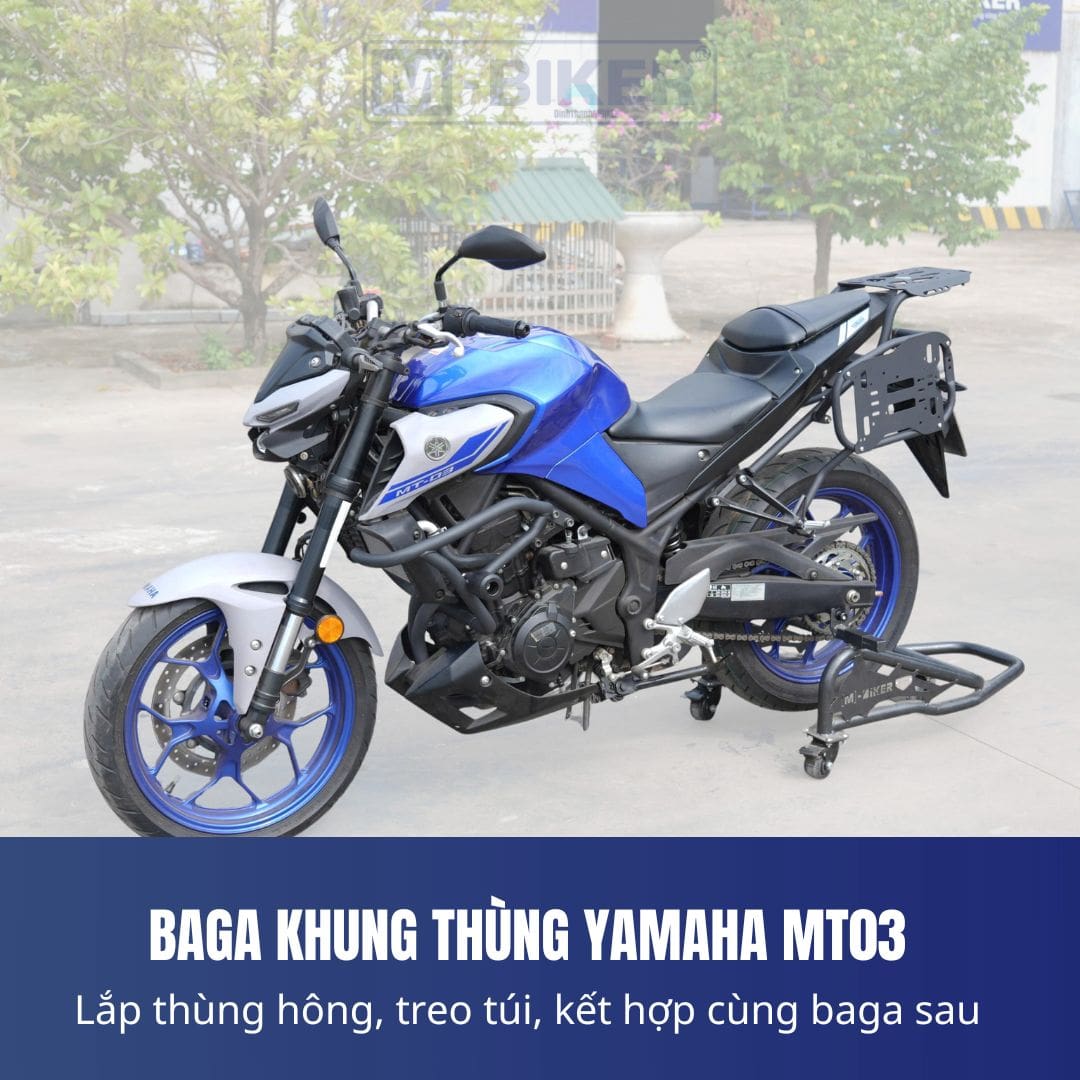 Baga Sau Yamaha MT-03 Cảng Sau Gắn Thùng M-Biker 29 baga sau yamaha MT03 16