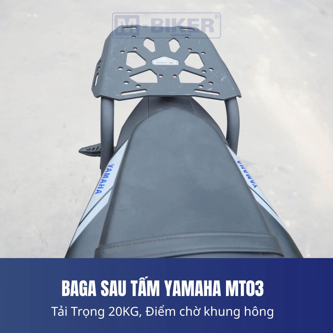 Baga Sau Yamaha MT-03 Cảng Sau Gắn Thùng M-Biker 20 baga sau yamaha MT03 7
