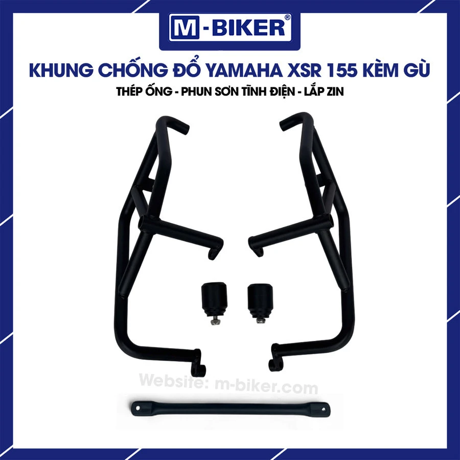 Cận cảnh mối hàn cá mịn màng trên khung thép chống đổ MBiker không có xỉ than