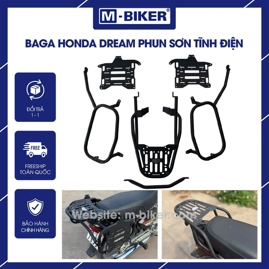 Khung bảo vệ MT03 Mbiker: Tương thích & Lắp đặt chuẩn 4 Cận cảnh bề mặt sơn tĩnh điện sần trên ống thép khung bảo vệ M-Biker chống trầy xước