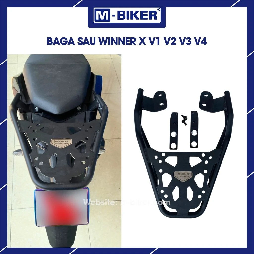 Khung chống đổ xe MT03 MBiker: Phân biệt hàng thật & giá chuẩn 5 Tem xác thực nguồn gốc có mã QR rõ ràng dán trên khung thép sơn tĩnh điện
