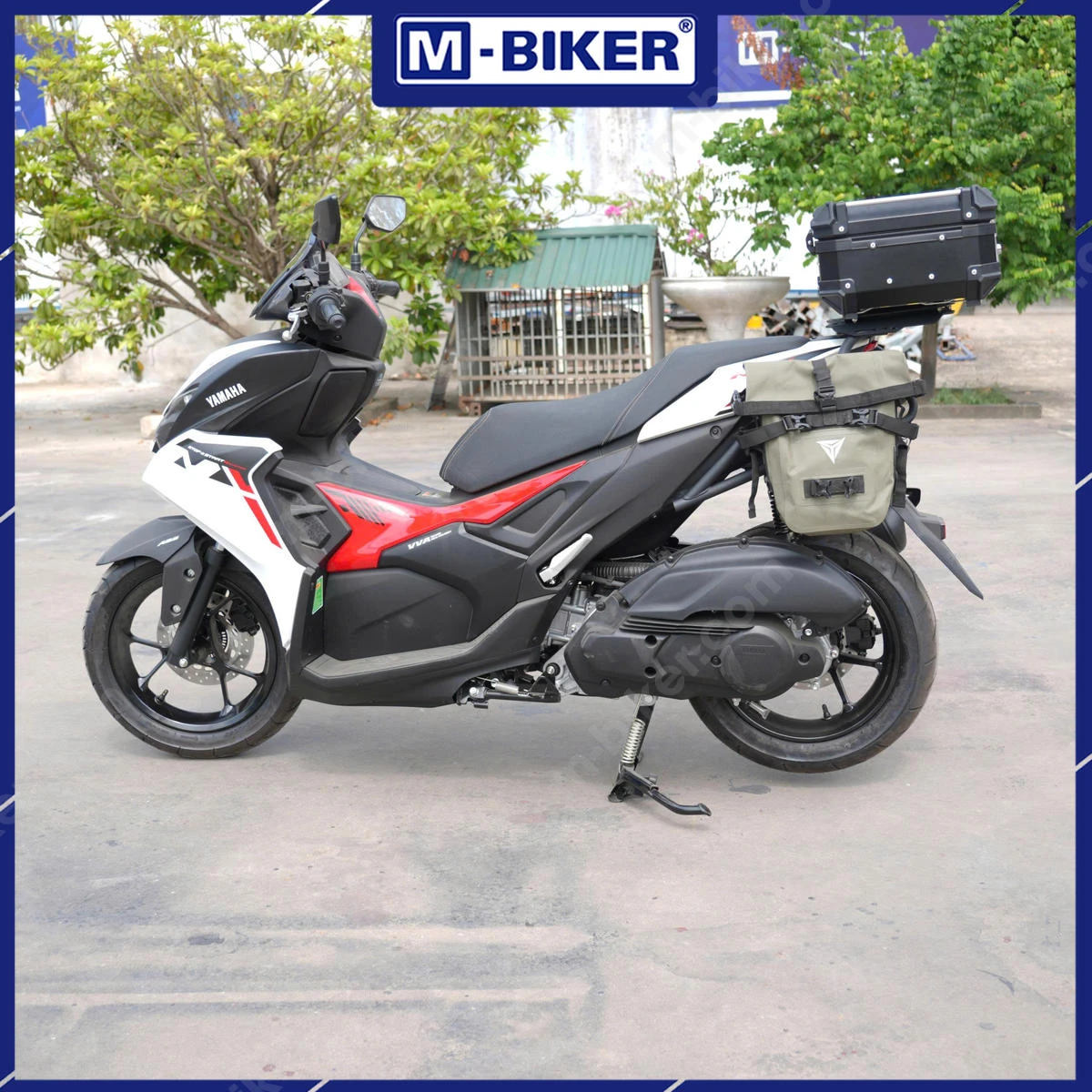 Phụ kiện NVX 155 M-Biker: Chọn đúng mã theo đời xe và giá chuẩn 5 Bộ phụ kiện NVX 155 M-Biker chính hãng bao gồm khung chống đổ và baga sau nhôm CNC lắp trên xe Yamaha NVX
