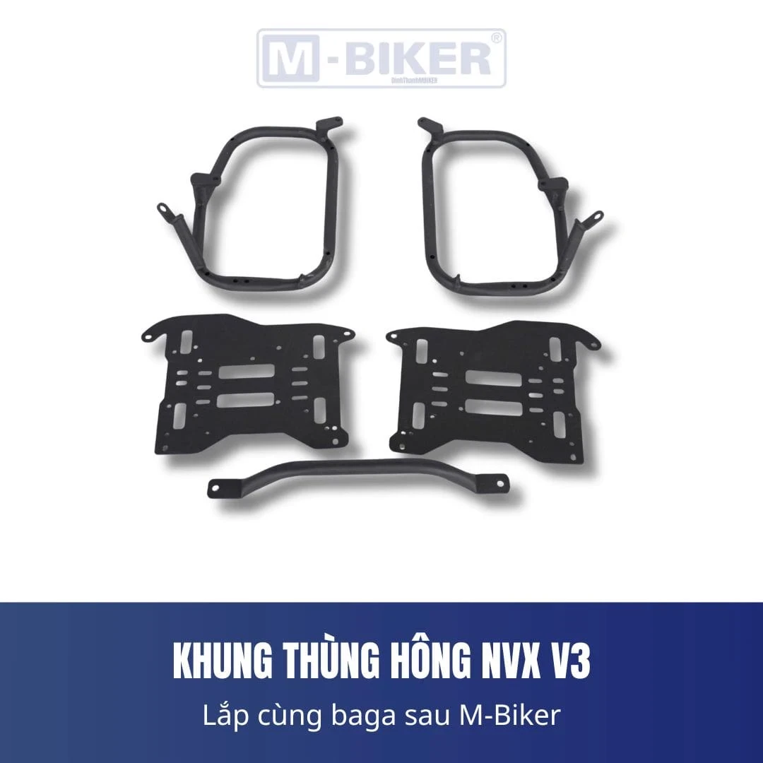 Cận cảnh vị trí lỗ bắt ốc baga sau trên khung sườn NVX 155 minh họa sự chênh lệch khoảng cách giữa các đời xe