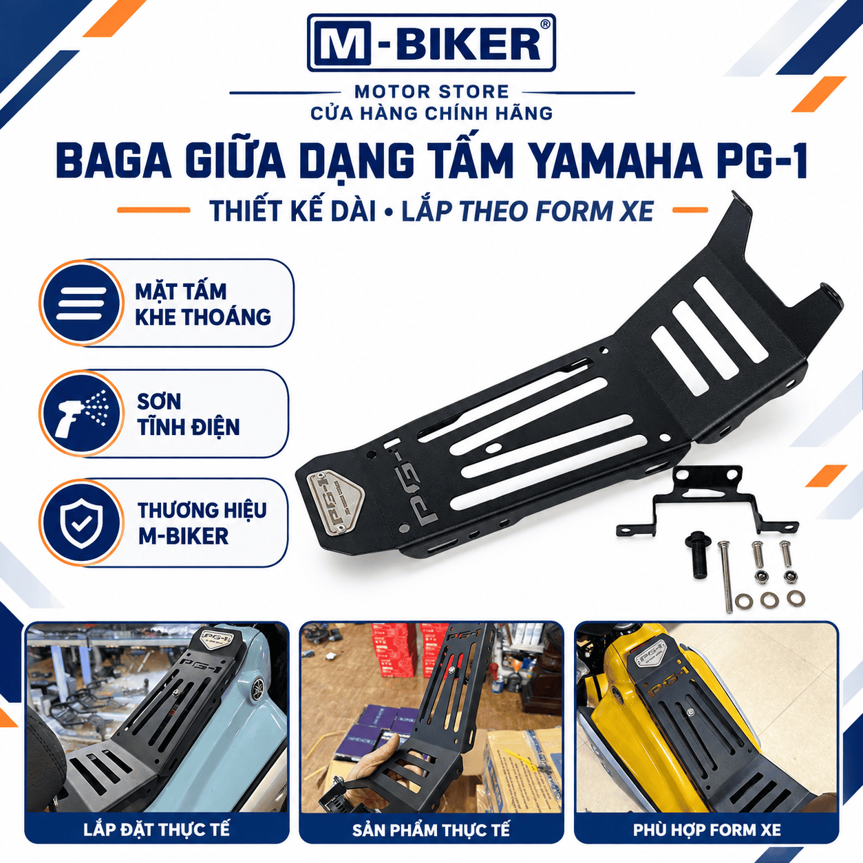 Baga giữa dạng tấm yamaha pg1