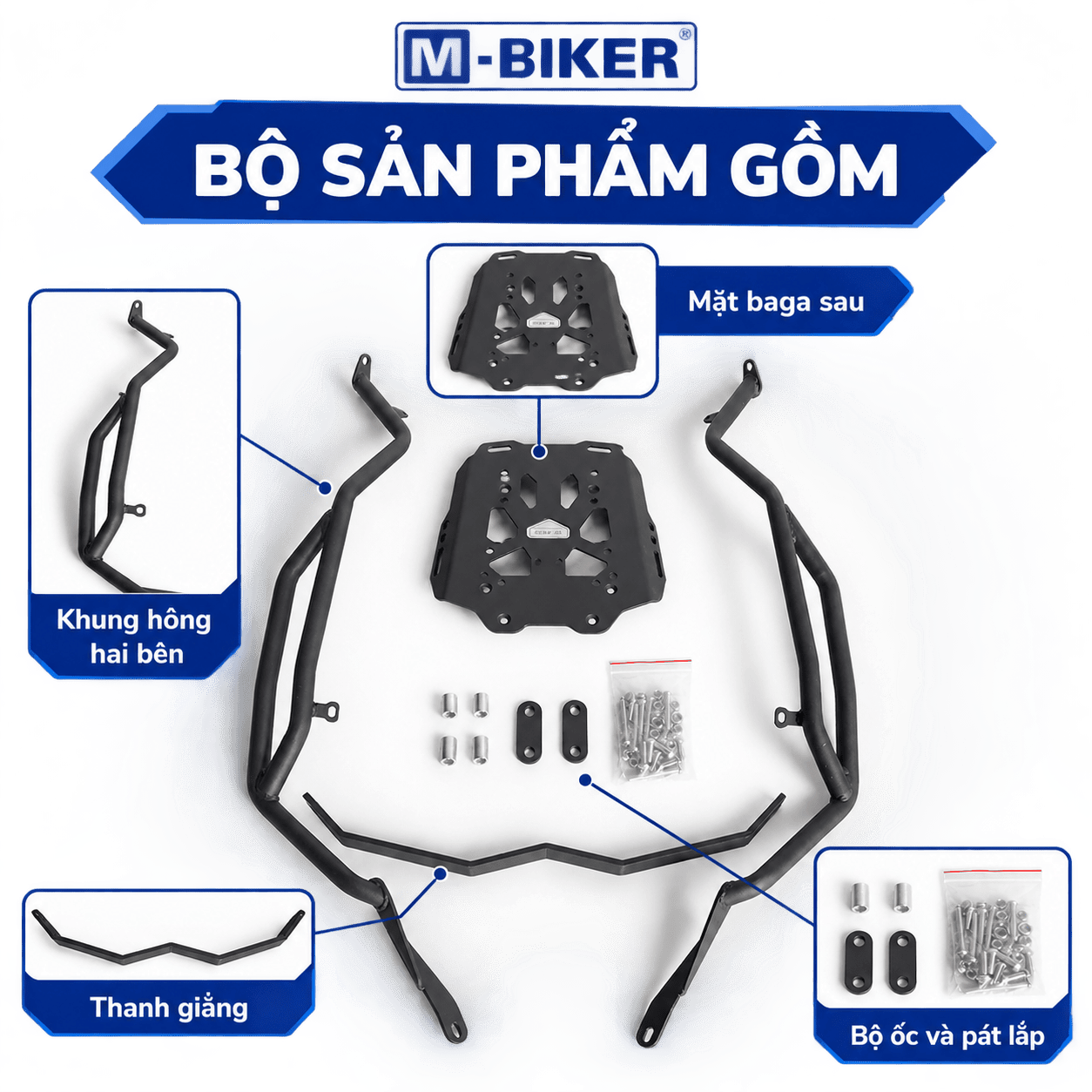 Phụ kiện NMAX 155: Lộ trình nâng cấp theo ngân sách 8 baga sau NMAX155 7