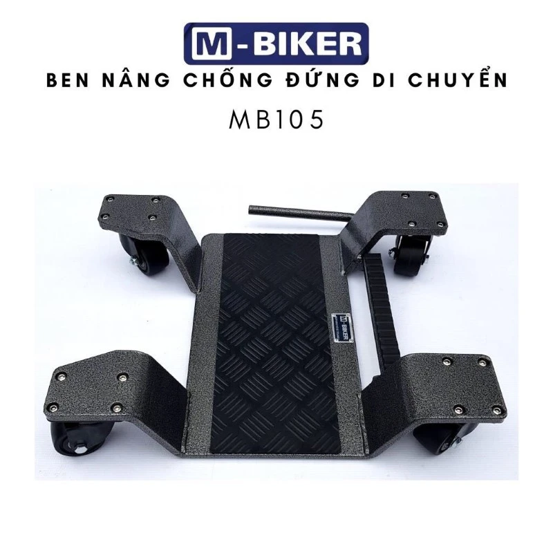 Bàn xoay mô tô gia đình M-Biker: bảng tra cứu mã & bán kính gara 10 Bàn xoay mô tô gia đình M-Biker bằng thép nguyên tấm chịu lực đặt trong gara nhỏ có xe phân khối lớn đỗ trên mặt mâm phẳng