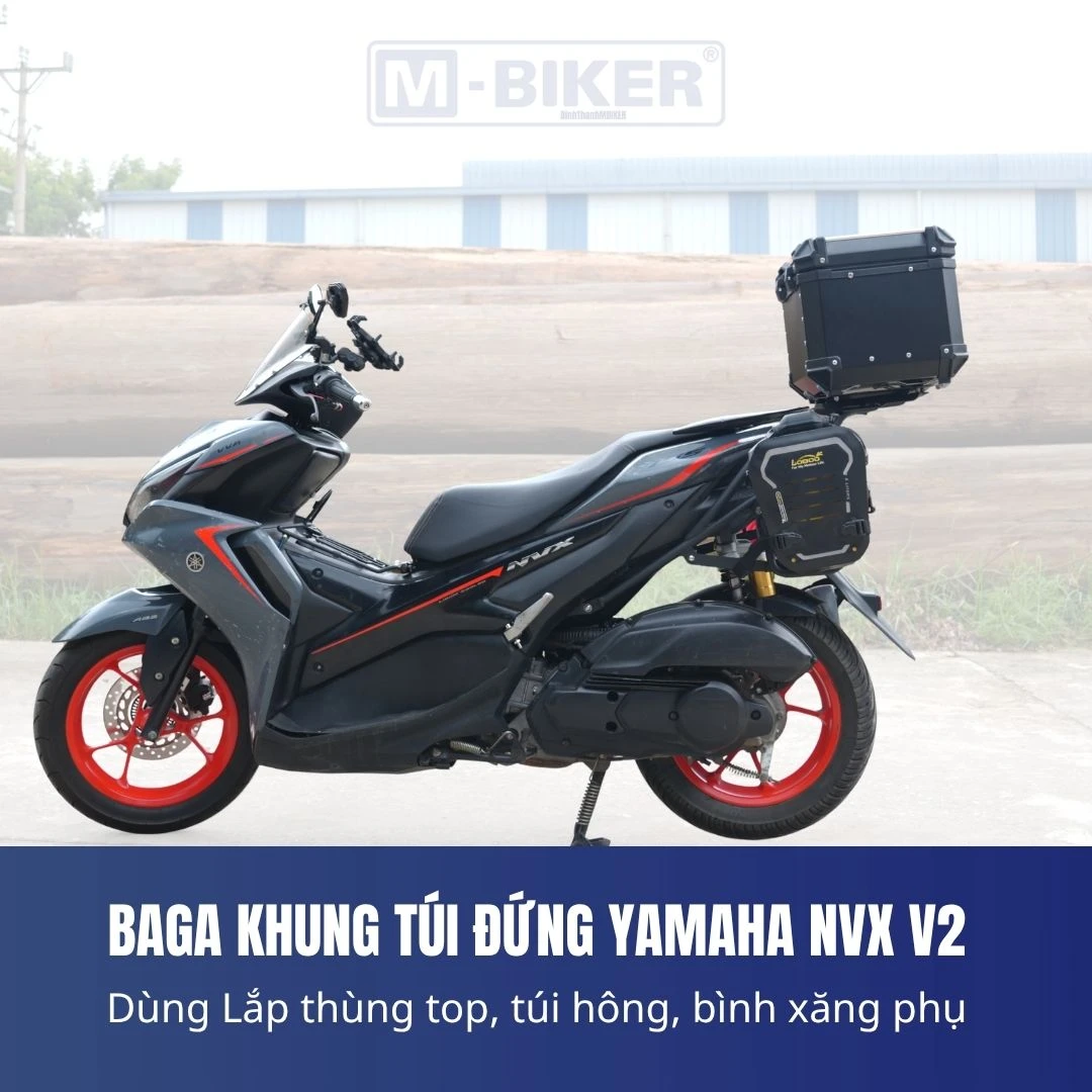 Bảo vệ dàn áo NVX M-Biker: Phân biệt chức năng và cách kiểm tra hàng thật 1 Bộ ốp bảo vệ dàn áo NVX M-Biker bằng inox sáng bóng ôm sát thân xe tay ga trong môi trường studio chuyên nghiệp
