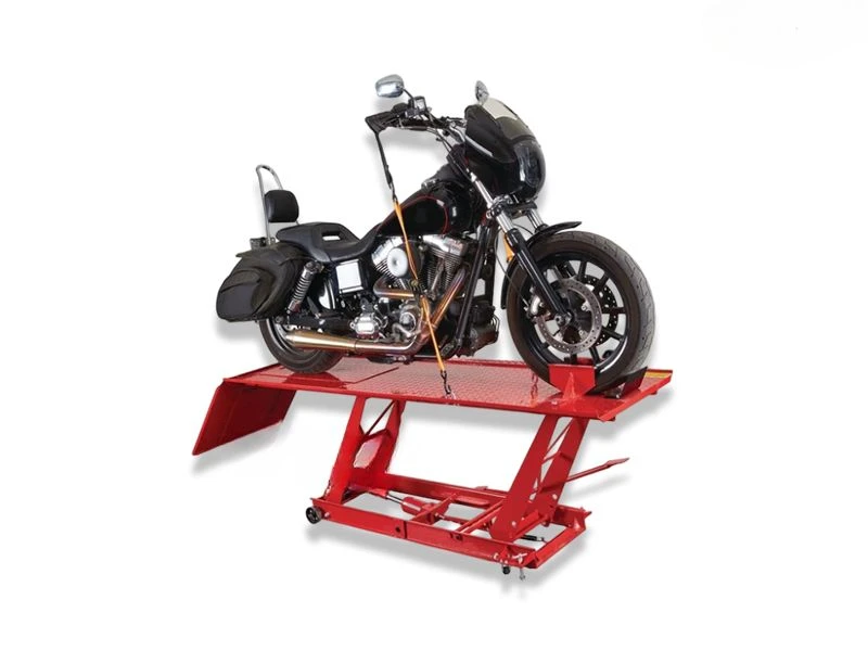 Ben nâng hạ gầm M-Biker bằng chân đạp: bảng thông số kỹ thuật 8 Ben nâng hạ gầm m-biker bằng chân đạp đang nhấc bổng khung sườn xe máy rời mặt đất trong xưởng sửa chữa chuyên nghiệp