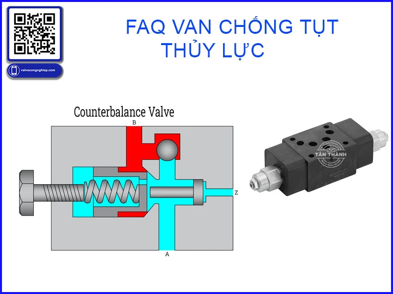 Hệ thống van một chiều và chốt khóa cơ học pin gài xuyên trục nâng của ben nâng thủy lực chuyên dụng