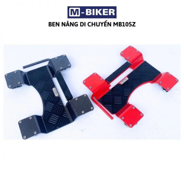Xe côn tay cỡ trung đang được nâng lên bởi ben nâng gầm cơ khí trong xưởng sửa chữa tại Việt Nam
