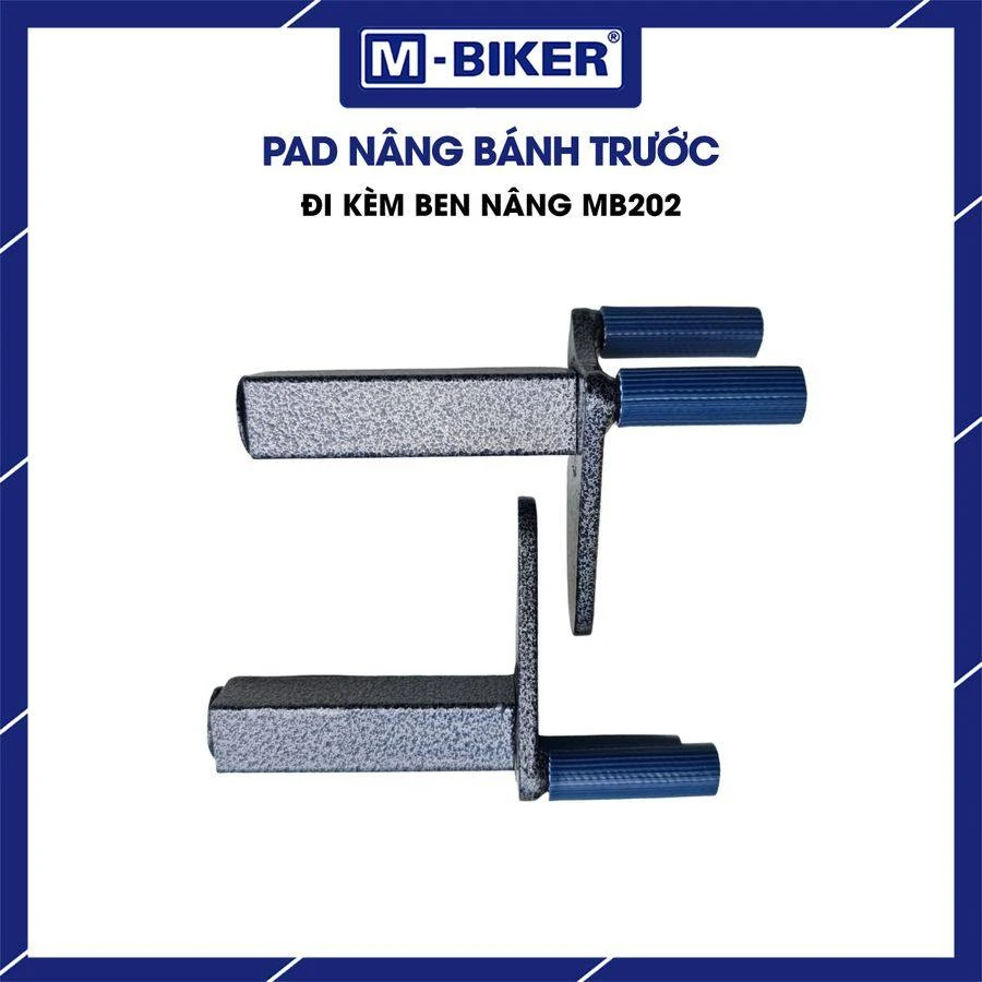 Ben nâng tháo bánh trước PKL M-Biker: chọn mã và thao tác 6 Khung thép ống phi 34 và phi 32 của bộ ben nâng chịu lực với hai mặt tiếp xúc bằng và lõm