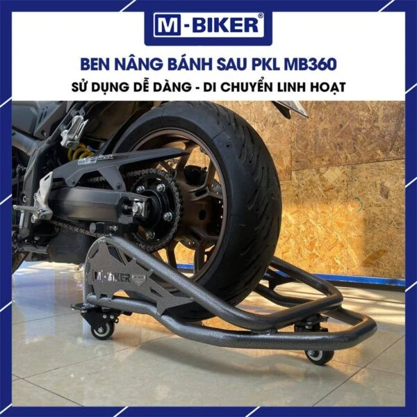 Ben nâng quay vòng xe 360 độ M-Biker: Ma trận chọn mã chuẩn 7 Kiểm tra bề mặt bánh xe nhựa chịu lực của ben nâng quay vòng xe 360 độ m-biker để phát hiện vết nứt dăm