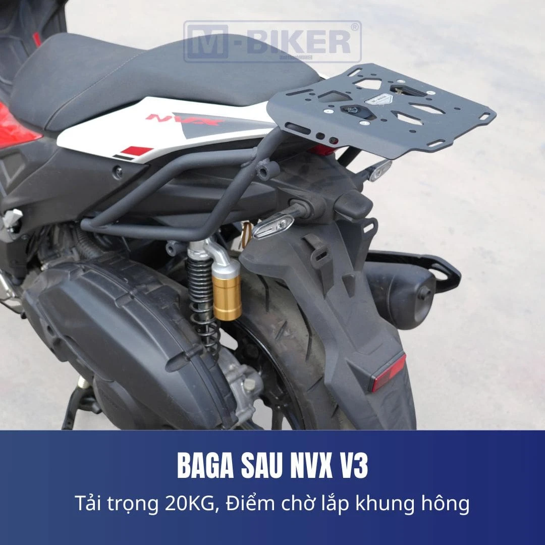 Bộ dụng cụ cờ lê lực và đệm cao su cần thiết cho quy trình lắp đặt baga M-Biker tại nhà đúng chuẩn kỹ thuật.
