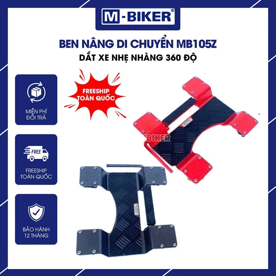 Bàn xoay mô tô gia đình M-Biker: bảng tra cứu mã & bán kính gara 3 Xe mô tô hạng nhẹ đỗ vững vàng trên mã bàn xoay mô tô gia đình M-Biker MB105z bằng chân chống đứng với mặt mâm phẳng hoàn toàn