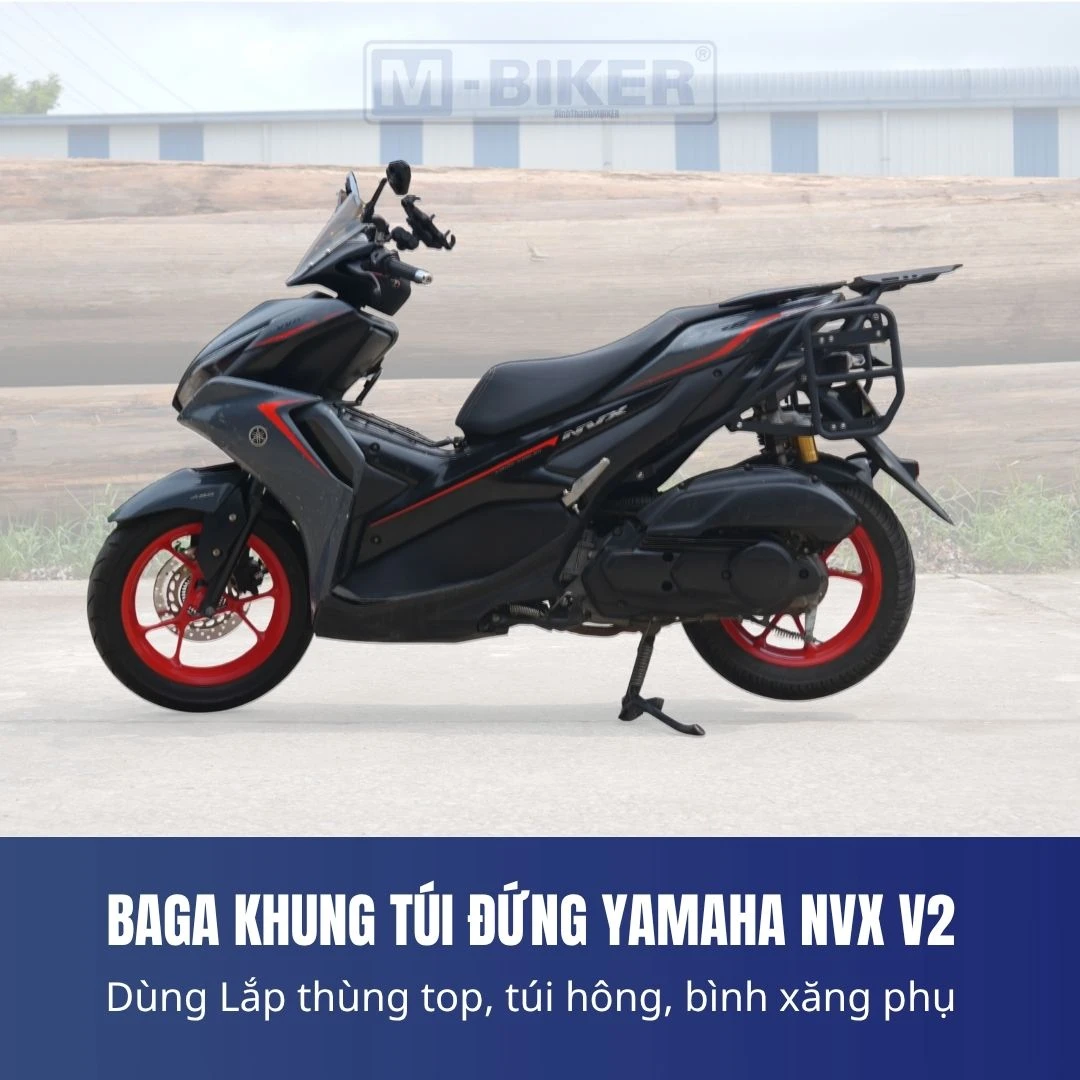 Cờ lê lực đang siết ốc M10 khung chống đổ NVX M-Biker đến đúng mô-men 28 Nm theo thông số kỹ thuật
