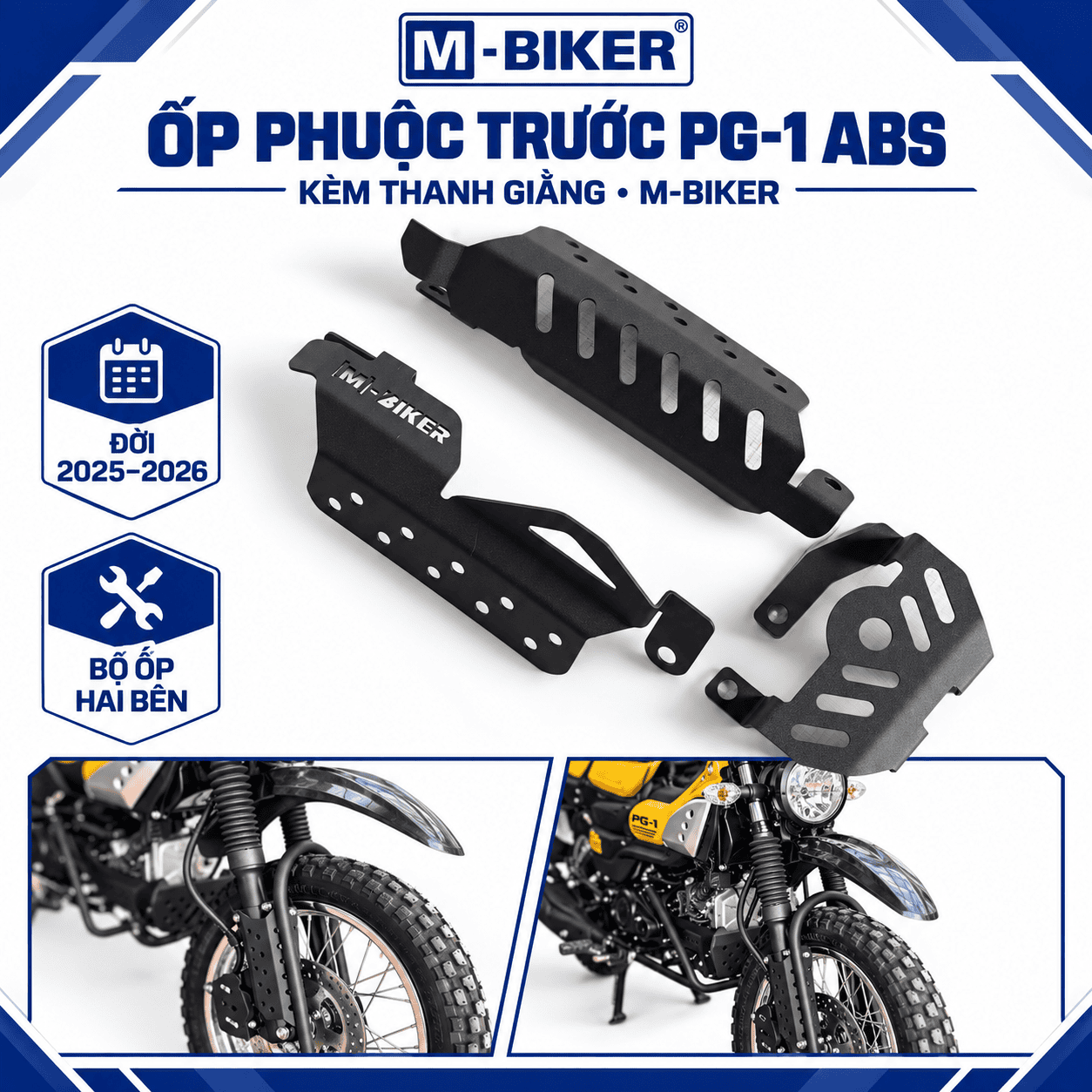 Ốp Bảo Vệ Cổ Phuộc Trước YAMAHA PG1 M-Biker