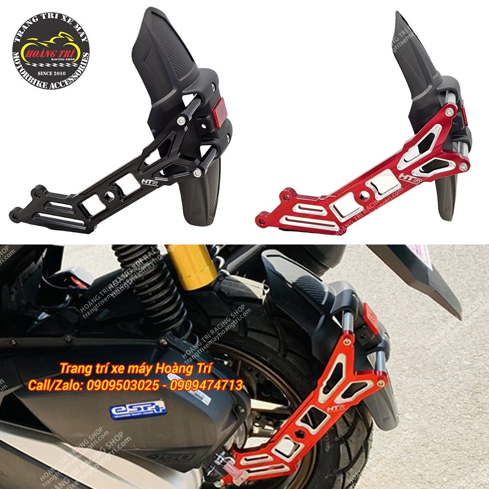 Chống đổ xe máy NVX M-Biker: phân biệt V1/V2 và nhận diện hàng thật 3 Pát nhôm CNC nguyên khối dùng để lắp đặt chống đổ xe máy NVX M-Biker với các lỗ bắt ốc chính xác