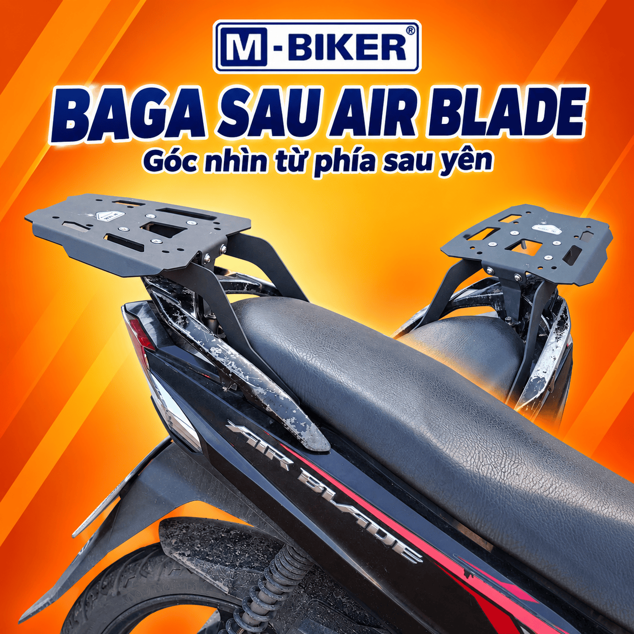 Baga AB gắn thùng sau: Ma trận tương thích và hướng dẫn lắp đặt chuẩn 4 Baga sau Air Blade – goc nhin sau 2