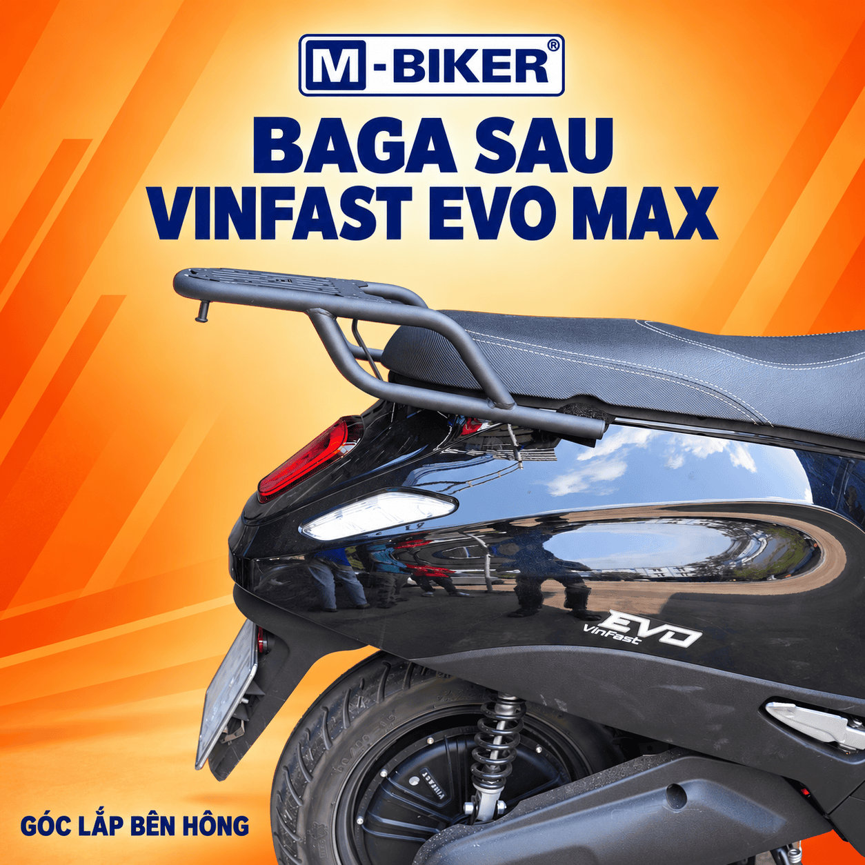 Mua baga sau VinFast Evo Max M-Biker: thông số & lắp đặt 3 Baga sau VinFast Evo Max 1