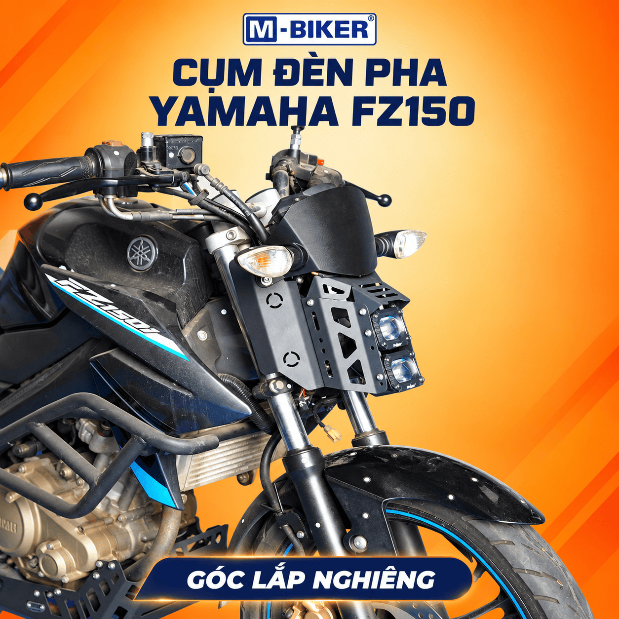 Cụm đèn pha Yamaha FZ150 – Thay thế đèn trước, hoàn thiện diện mạo xe 6 Cum den pha Yamaha FZ150 nghieng 4
